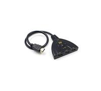 VSHOP HDMI Switch - Commutateur HDMI 4 K - Répartiteur HDMI 1 à 3 avec 4 K/1080p/Prise en charge 3D pour Xbox/PS3/PS4/Apple TV/Roku/Fire TV/Lecteur - Reconditionné