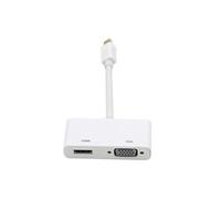 VSHOP Mini DisplayPort Adaptateur, 2 en 1 Mini DisplayPort (ThunderboltTM Port Compatible) vers HDMI / VGA Câble Adaptateur Convertisseur