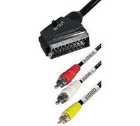 Vshop®premium video audio câble péritel vers 3 rca mâle 2 m G