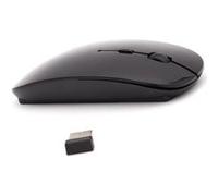 VSHOP® Souris Sans-fil Design rechargeable avec économie d'énergie (Noir) Noir
