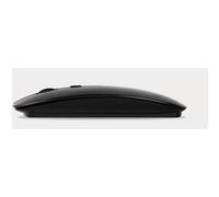 VSHOP® Souris Sans Fil Ultra Mince Optique pour PC, Ordinateur Portable, Ordinateur de Bureau , Compatible avec Windows Linux Vista - Noir Noir