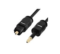 VSHOP Toslink 2 mètre vers mini Toslink, câble optique Toslink, câble très flexible, parfait pour les transmissions audio