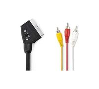 Vshop®câble adaptateur fiche péritel vers 3 fiches rca 2 m