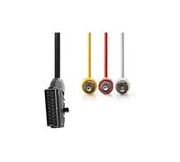 Vshopcâble rgb péritel scart vers rca pour câble vidéo et vidéo audio 2 m, 6 pieds, 6 feet