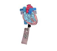 vsilay Enrouleurs de badges rétractables pour carte d'identité, porte-nom, anatomie, infirmière, médecin, infirmière, médecin, étiquettes de carte