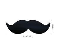 vsilay Lot de 200 étiquettes autocollantes étanches en forme de moustache pour ordinateur portable et voiture