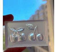 vsilay Moule en résine époxy en silicone pour fabrication de boucles d'oreilles et pendentifs en forme de cerise, outils de fabrication de bijoux pour moulage de résine, loisirs créatifs