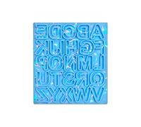 Holographique-Alphabet Moule Pendentif Silicone Moule Bricolage Brillant-Lettre Forme Boucle D'Oreille Porte-CléS Cristal RéSine ÉPoxy Moule DéCor