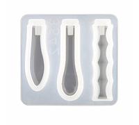 vsilay Moule en silicone pour moulage créatif - Moule à palette en résine - Pour couteau, fourchette, pelle plate - Moules en silicone pour bricolage, artisanat, débutants, décoration d'intérieur