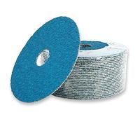 VSM Actirox Lot de 25 disques en fibre de résine céramique de taille supérieure, 11,4 x 2,2 cm, grain 36, grain grossier, dos en fibre