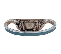 VSM Bande abrasive ZK713X corindon de zirconium - 13 x 451 mm - Grain P120 - Lot de 10 - Pour métal acier inoxydable - Support en tissu résistant à la déchirure - Bandes abrasives professionnelles