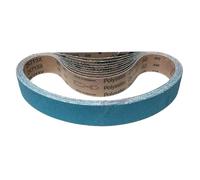 VSM Bande abrasive ZK713X corindon de zirconium - 40 x 760 mm - Grain P240 - 10 pièces - pour métal acier inoxydable - Support en tissu robuste indéchirable - Bandes abrasives professionnelles pour