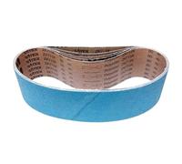 VSM Bande abrasive ZK713X Corindon de zirconium - 75 x 762 mm - Grain P80 - 5 pièces - Pour métal acier inoxydable - Support en tissu robuste indéchirable - Bandes abrasives professionnelles pour