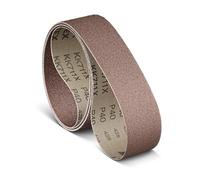 VSM Lot de 10 bandes abrasives en oxyde d'aluminium, dos en tissu flexible, résistantes à la déchirure, durables, compatibles à la machine, 3,8 x 76,2 cm (moyen)