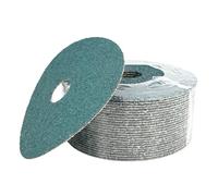 VSM Lot de 25 disques abrasifs durables en fibre de résine de zircone, grain 24, de qualité grossière, résistant aux déchirures, compatible avec machine à main