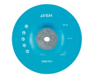 VSM VSM Plateau-support pour disques en fibre TURBO PAD 3 dur/nervuré, ⌀ ext. : 180 mm Quantité:1