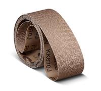 VSM Xelerion KK670J Lot de 50 bandes abrasives en tissu flexible pour acier inoxydable, aluminium et acier, finition homogène jusqu'à haute brillance, 50 x 686 mm, grain au choix : A030/P600