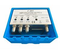 Vsnetwork Amplificateur d'antenne TV avec filtre Lte/5G, gain maximum 30 dB réglable, amplificateur d'antenne TV 2 entrées Uhf+1 Vhf, bandes séparées