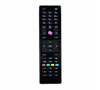 Vsnetwork Télécommande de rechange RC4875 pour Telefunken JVC Bush Logik Télécommande universelle pour TV Telefunken LCD LED Plasma, pas de programmation, noir