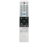 Vsnetwork Télécommande de remplacement CT-8543 compatible avec tous les Toshiba Smart TV LCD LED FHD UHD XUHD, Touche Netflix - Youtube, pas de programmation