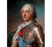 VsoxA De Célèbres Tableaux Affiche de Arts Moderne Toile Décor Portrait de Louis Xv en ArmureCordes de l'Ordre par Maurice Quentin De La Tour Pour la Décoration du Salon 60x90cm
