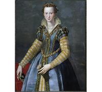 VsoxA Poster Art Portrait de Marie de Médicis épouse de Henri Iv et mère de Louis Xiii par Alessandro Allori 58 x 90 cm sans cadre Peinture sur toile