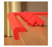 VSPLJQRXY Protections d'angle De Bord avec 4 Coins Protection Bandes Sécurité Anti-Collision en Mousse Auto-adhésive Coussin D'escalier for Meubles Armoires Marches(Red,5 m/16.4ft)
