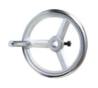 VSPLJQRXY Volant De Tour Ø76-190mm Volant Fraiseuse avec Poignée Amovible Volant Rond en Fonte Chroméepour Machines À Tourer Fraiser Meuler(153x14mm)