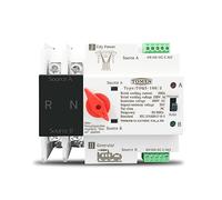 VSPPJYFG Commutateurs sélecteurs électriques à Transfert Automatique monophasé ATS 220 V for Rail DIN, Double Alimentation, ininterrompus, 2P 63 A, 100 A, 125 A(125A,230V)