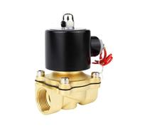 VSPPJYFG Électrovanne électrique normalement fermée pneumatique for Eau, Huile, air, 1/4", 3/8", 1/2", 3/4", 1" 1-1/2" BSP Femelle 12 V, 24 V, 110 V, 220 V(2P,BSPP FEMALE-DC12V)