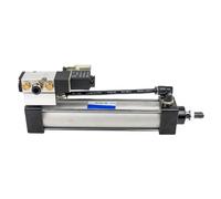 VSPPJYFG Électrovanne pneumatique Standard SC, Cylindre intégré SCF32x25-500-1000, Ensemble de vérins pneumatiques avec raccords, Base de vanne(AC24V)