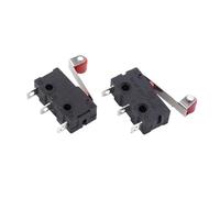 VSPPJYFG Lot de 100 Mini Micro-interrupteurs 3 Broches avec Interrupteur de Fin de Course à Galet