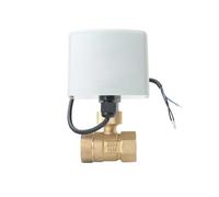 VSPPJYFG Robinet à boisseau sphérique motorisé 1/2" 3/4" 2,5 cm 5,1 cm 3 fils 2 contrôles AC24 V AC 220 V DC12 V DC24 V Vanne à bille électrique en laiton Big Torque Moteur en métal (1,9 cm)