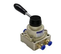 VSPPJYFG Vanne rotative Manuelle à Interrupteur pneumatique HV200D, vanne d'inversion de Commande de Cylindre à Une entrée et Deux Sorties, vanne Manuelle 02B(Hv-02 1i4thread,6mm)