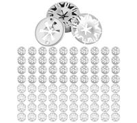 vsshe 80 Pcs 30 mm Clips de Protection Thermique pour Voiture, Attaches de Protection Thermique Sous Carrosserie, Deux Modèles Rondelles de Verrouillage pour Voiture pour La Plupart des Voitures