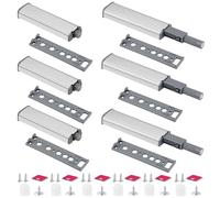 vsshe Appuyez pour ouvrir magnétique loquets, Push to Open Aimant Poussoir Porte Placard Loquet Magnetique, Tampon Amortisseur, Ouvre et Ferme avec Pression pour La Porte de L'armoire Tiroir Meuble