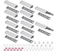 vsshe Appuyez pour Ouvrir Magnétique Loquets, Push to Open Aimant Poussoir Porte Placard Loquet Magnetique, Tampon Amortisseur, Ouvre et Ferme avec Pression pour La Porte de L'armoire Tiroir Meuble