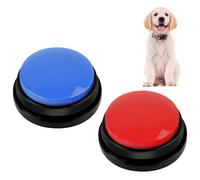 vsshe Buzzer Enregistrable Lot de 2, Boutons parlants, Bouton Enregistreur Buzzer Sonore avec Enregistrement de 30 Secondes, Bouton Communication pour Animaux