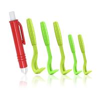 VSSHE Crochet à Tiques en Plastique, 6PCS Piège à Tiques et Pince Tiques, Vert Accessoires Pince Anti Tiques pour Chien et Chat Supprime Tiques et Puces Facilement, Conçu pour Humain et Animaux de Com