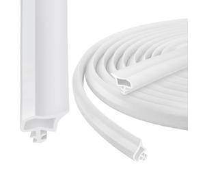 vsshe Joint de Porte Caoutchouc Contre,10m Bande de Join, Joint d'Étanchéité Porte, Boudin PVC Cadre Porte, Joint Fenetre Isolation Bruit, Door Sea Anti-collision et Anti-intempéries Antipoussière