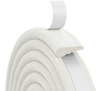 vsshe Joint Fenetre Isolation, 3m Joint Fenêtre et Porte de Mousse Adhésive, Bande Caoutchouc Antichoc, Boudin PVC Cadre Porte,Isolation du bruit et Froid, pour Joint porte entree, Fenetre (Blanc)