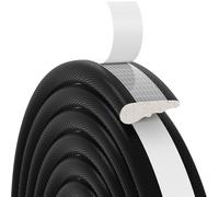 vsshe Joint Fenetre Isolation, 3m Joint Fenêtre et Porte de Mousse Adhésive, Bande Caoutchouc Antichoc, Boudin PVC Cadre Porte,Isolation du bruit et Froid, pour Joint porte entree, Fenetre (Noir)