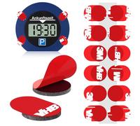 vsshe Lot de 12 Pastilles Adhésives Double Face 3M VHB, Résistantes à la Chaleur, Compatible avec Needit Park Lite, Adhésif de Rechange Puissant pour Disques de Stationnement & Pare-Brise (10 * 1mm)