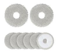 vsshe Lot de 8 Serpillères de Rechange Microfibre,Compatible avec Xiaomi X10+/X20+, Dreame L10s Ultra/L10 Ultra/L20 Ultra/L10s Pro Ultra Heat/X40 Ultra Complete/L10 Prime & Ecovacs X1/X2/T20/T30