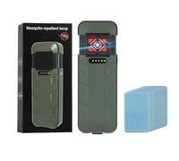 vsshe Répulsif anti-moustiques électrique 3 en 1 avec batterie externe et lampe de poche SOS, répulsif anti-moustiques électrique, répulsif anti-insectes portable pour l'extérieur
