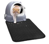 VSSHE Tapis de litière pour Chat, 30x45cm Tapis Litière Chat Bac à Litière pour Chats, EVA Imperméable Conception en nid d'abeille à Double Couche Tapis de Toilette Chat, Convient aux Petits Animaux