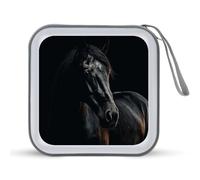 VstaDank A Dark Horse Étui de rangement léger avec dragonne pour CD/DVD Capacité 40 CD DVD