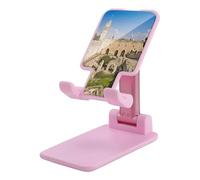 VstaDank Israel at The Tower of David Support de téléphone portable réglable et pliable pour smartphones et tablettes de 4 à 13 pouces, accessoires de bureau de voyage, style rose