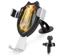 VstaDank Llamazing Forest Support de téléphone portable réglable à 90° pour grille d'aération, support de téléphone de voiture à ventouse pour téléphones de 10,2 à 15,2 cm, supports stables et sûrs