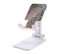 VstaDank Mayan Calendar End of The World Support de téléphone portable réglable et pliable pour smartphones et tablettes de 4 à 13 pouces, accessoires de bureau de voyage, style blanc